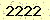 請輸入此驗證碼 : 2222