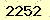 請輸入此驗證碼 : 2252