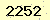 請輸入此驗證碼 : 2252