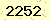 請輸入此驗證碼 : 2252