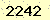 請輸入此驗證碼 : 2242