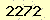 請輸入此驗證碼 : 2272
