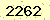 請輸入此驗證碼 : 2262