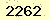 請輸入此驗證碼 : 2262