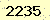 請輸入此驗證碼 : 2235
