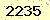請輸入此驗證碼 : 2235