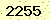 請輸入此驗證碼 : 2255