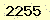 請輸入此驗證碼 : 2255