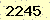 請輸入此驗證碼 : 2245