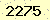 請輸入此驗證碼 : 2275