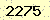 請輸入此驗證碼 : 2275