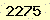 請輸入此驗證碼 : 2275