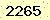請輸入此驗證碼 : 2265