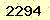 請輸入此驗證碼 : 2294