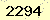請輸入此驗證碼 : 2294