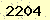 請輸入此驗證碼 : 2204