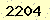 請輸入此驗證碼 : 2204