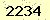 請輸入此驗證碼 : 2234