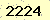 請輸入此驗證碼 : 2224