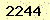 請輸入此驗證碼 : 2244