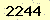 請輸入此驗證碼 : 2244