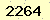 請輸入此驗證碼 : 2264