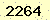 請輸入此驗證碼 : 2264