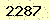 請輸入此驗證碼 : 2287