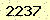 請輸入此驗證碼 : 2237