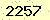 請輸入此驗證碼 : 2257
