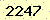 請輸入此驗證碼 : 2247