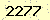 請輸入此驗證碼 : 2277