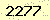 請輸入此驗證碼 : 2277