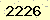 請輸入此驗證碼 : 2226