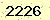 請輸入此驗證碼 : 2226