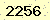 請輸入此驗證碼 : 2256