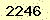 請輸入此驗證碼 : 2246