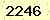 請輸入此驗證碼 : 2246