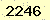 請輸入此驗證碼 : 2246