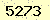 請輸入此驗證碼 : 5273