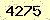 請輸入此驗證碼 : 4275
