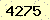 請輸入此驗證碼 : 4275