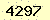 請輸入此驗證碼 : 4297