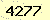 請輸入此驗證碼 : 4277