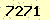 請輸入此驗證碼 : 7271