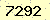 請輸入此驗證碼 : 7292
