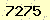 請輸入此驗證碼 : 7275
