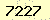 請輸入此驗證碼 : 7227