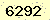 請輸入此驗證碼 : 6292