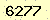 請輸入此驗證碼 : 6277